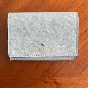 Kate Spade Never Used light blue snap wallet